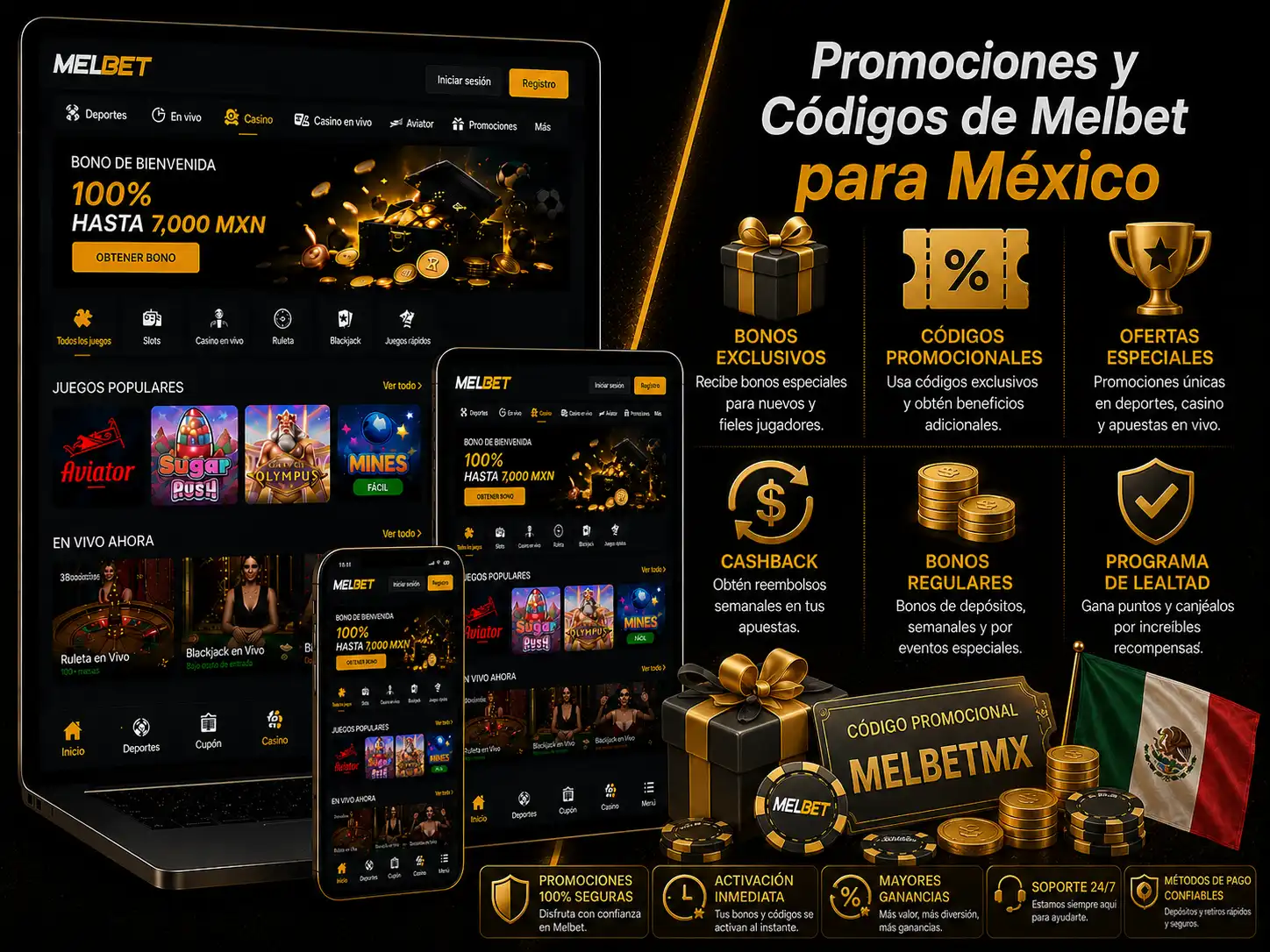 Promociones y Códigos de Melbet para México