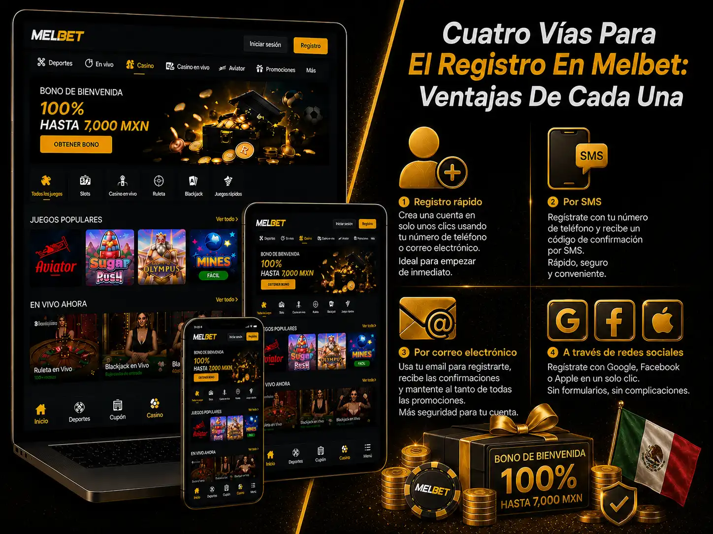 Cuatro Vías Para El Registro En Melbet: Ventajas De Cada Una