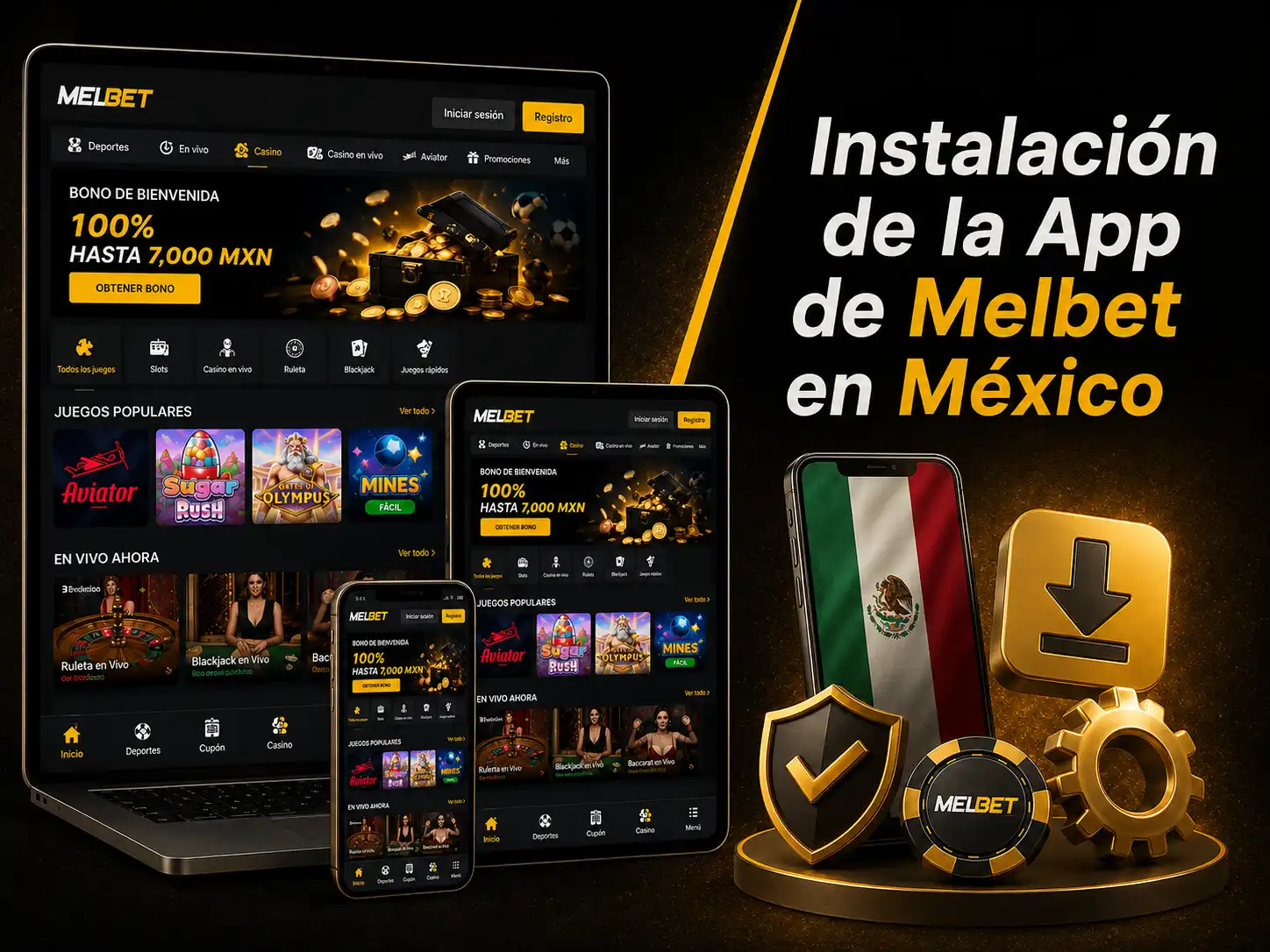 Instalación de la App de Melbet en México